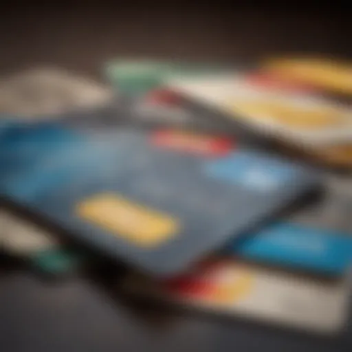 Illustration of a variety of credit cards highlighting quick approval options