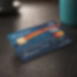 Visual representation of a prepaid debit card tailored for students showcasing its features.