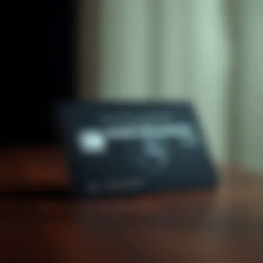 Elegance of the Black American Express card