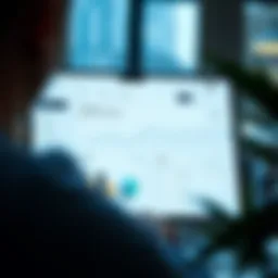 Illustration of an online dashboard for managing credit card accounts