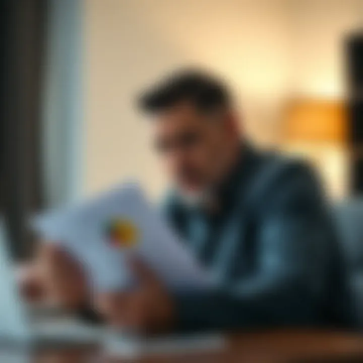 Reviewing Your Loan Application with Confidence A confident individual reviewing loan documents