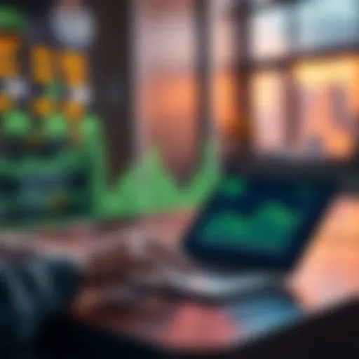 Digital Finance Concept Conceptual representation of digital finance