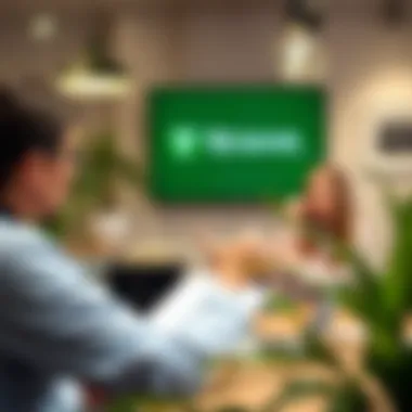 Financial Advisory Session on Savings Accounts A financial advisor discussing savings options