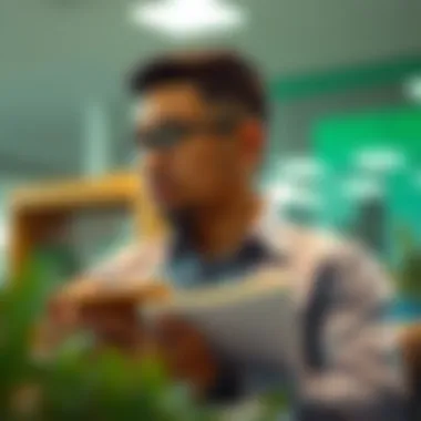 Contemplating Financial Choices for Savings An individual contemplating financial decisions with a notebook