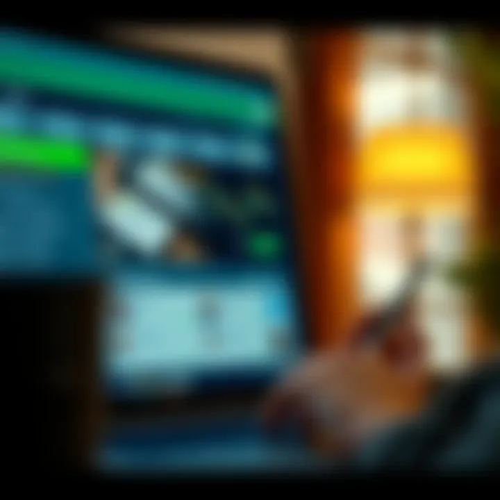 Exploring Online Banking for Savings Accounts A digital interface showcasing online banking features