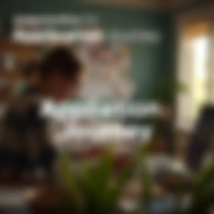 Visual representation of the mortgage application process