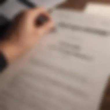Organizing Documents for Mortgage Approval An organized file of documents with a mortgage sign