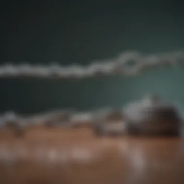The Fragile Nature of Credit Scores in Debt Consolidation A broken chain representing credit score impact