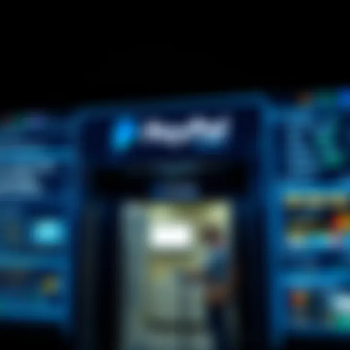 A digital interface showcasing PayPal's payment gateway