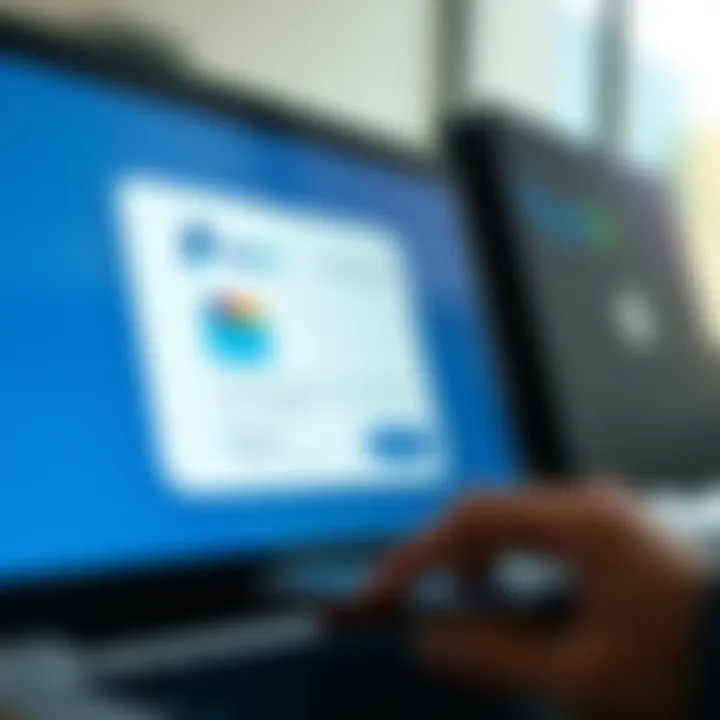 Illustration of credit card transaction confirmation on a screen