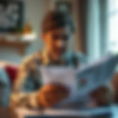 Frustrated Homeowner Frustrated homeowner reviewing mortgage documents