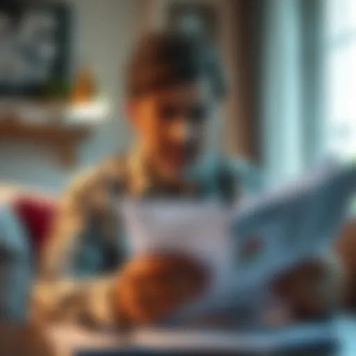 Frustrated Homeowner Frustrated homeowner reviewing mortgage documents