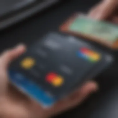 Close-up of a secure digital wallet application