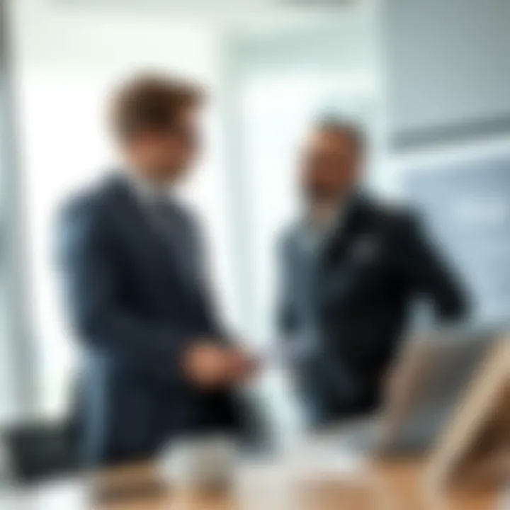 A financial planner discussing insurance discounts with a client