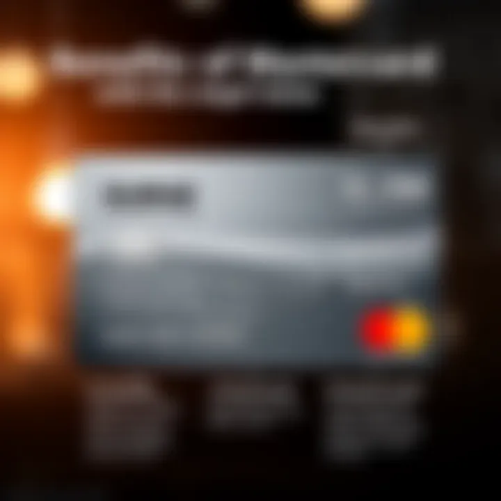 An infographic illustrating the benefits of using the Surge Platinum Mastercard for credit rebuilding