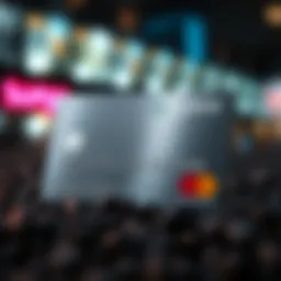 A visual representation of the Surge Platinum Mastercard showcasing its design and branding