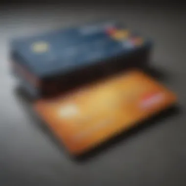 Credit cards laid out on a table symbolizing options for bad credit.