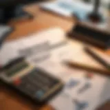 An appraisal report on a desk with a calculator and pen