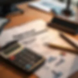 An appraisal report on a desk with a calculator and pen