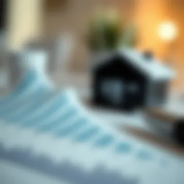 A close-up of a property value chart with upward trends