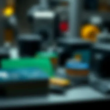 Visual representation of bank transfer mechanics using credit cards