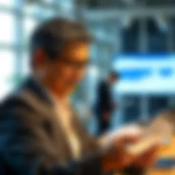 A professional reviewing a business credit card application