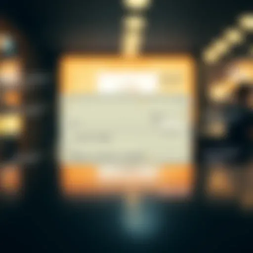 Visual representation of a check card with key features highlighted