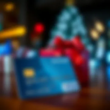 Credit card and gift card with rewards highlighted.