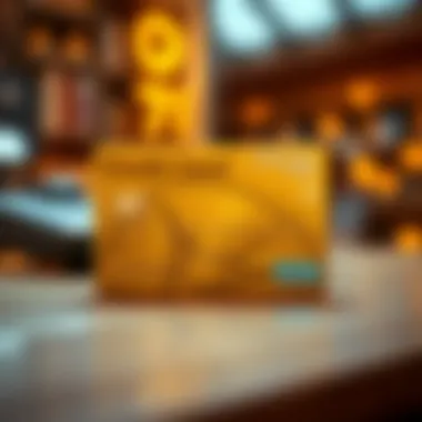 Illustration showcasing the benefits of a Gold credit card