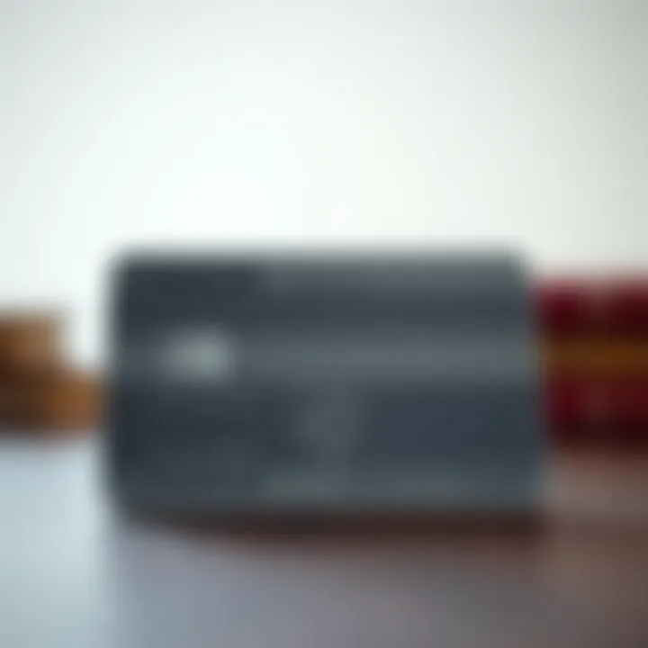 Graphic representation of a Titanium credit card with exclusive perks