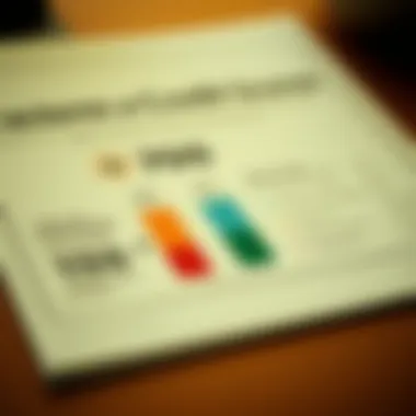 A visual representation of factors impacting credit scores