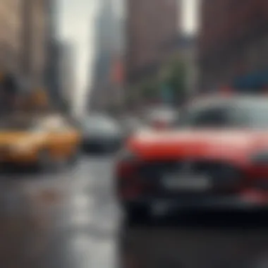 Comparison chart of different car insurance providers in New York