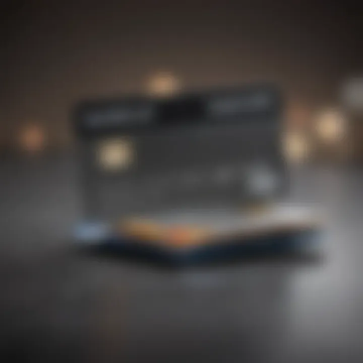 Conceptual illustration of no credit credit cards