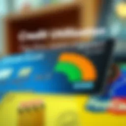 Visual representation of credit utilization and its impact on credit scores