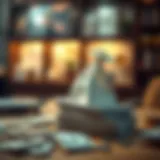 Conceptual illustration of small cash loans