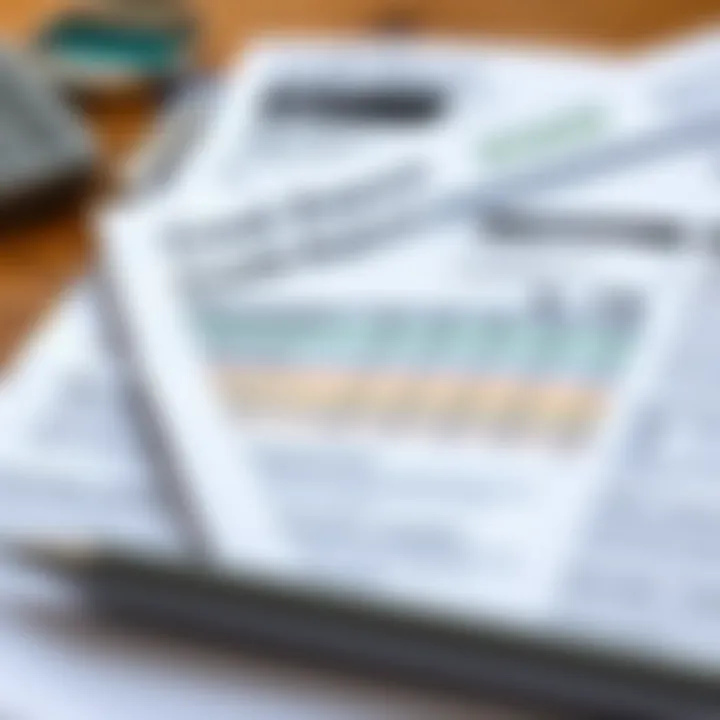 Detailed overview of a credit report with highlighted sections