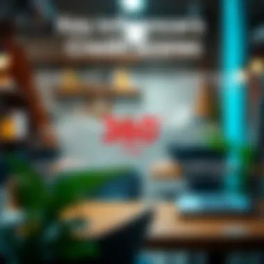 Visual representation of factors affecting credit scores