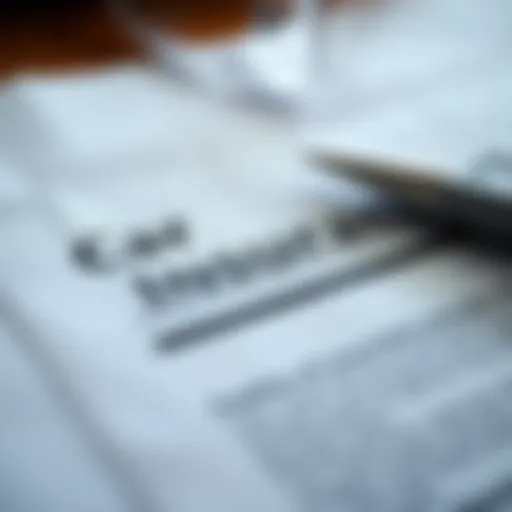 Car insurance policy document