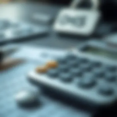 A calculator with car insurance quotes