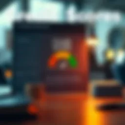 Visual representation of credit score evaluation