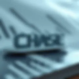 Chase bank logo with a financial backdrop