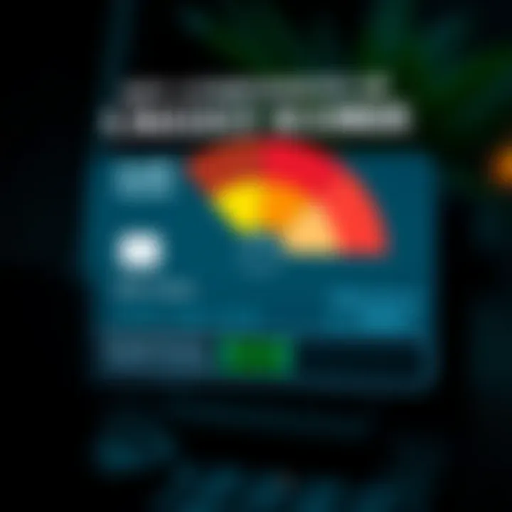 Visual representation of credit score components