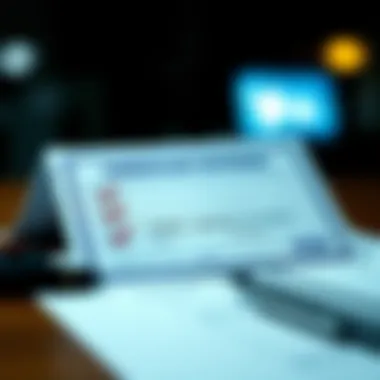 Conceptual image of a checklist for credit card application