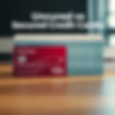 Unsecured vs Secured Credit Cards Comparison chart of unsecured vs secured credit cards