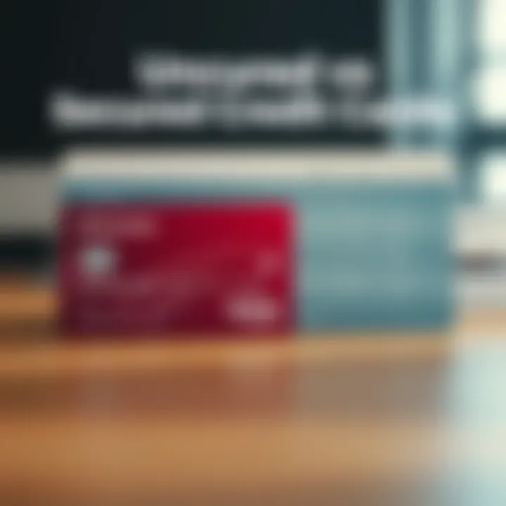 Unsecured vs Secured Credit Cards Comparison chart of unsecured vs secured credit cards