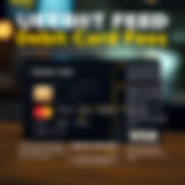 Understanding Debit Card Fees An infographic illustrating fees associated with debit cards