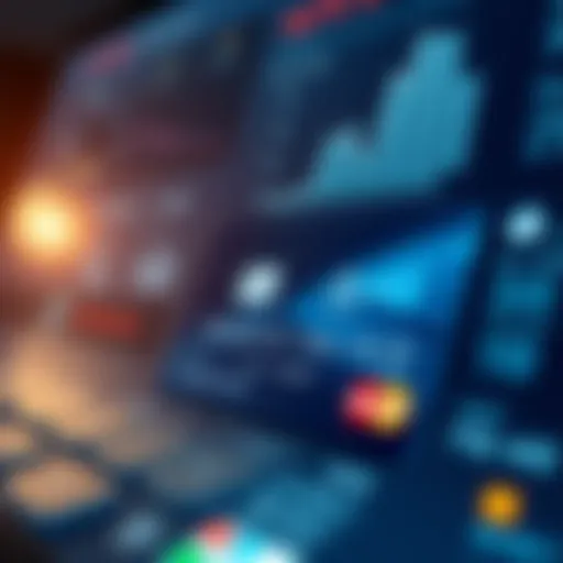 A digital interface showing a MasterCard debit card balance