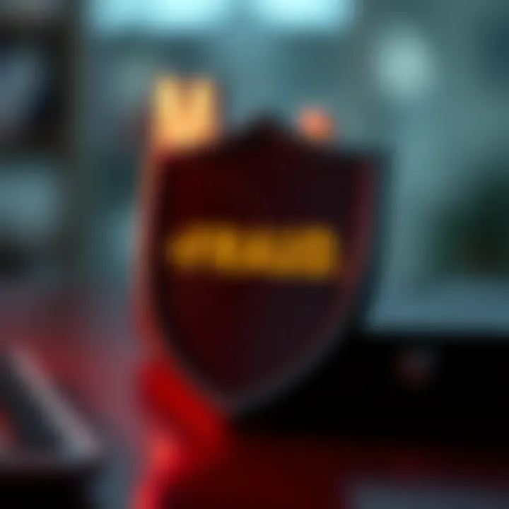 Fraud Protection for MasterCard Users A security shield representing fraud protection features