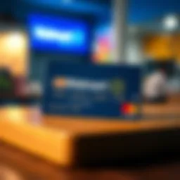 Walmart credit card showcasing its features
